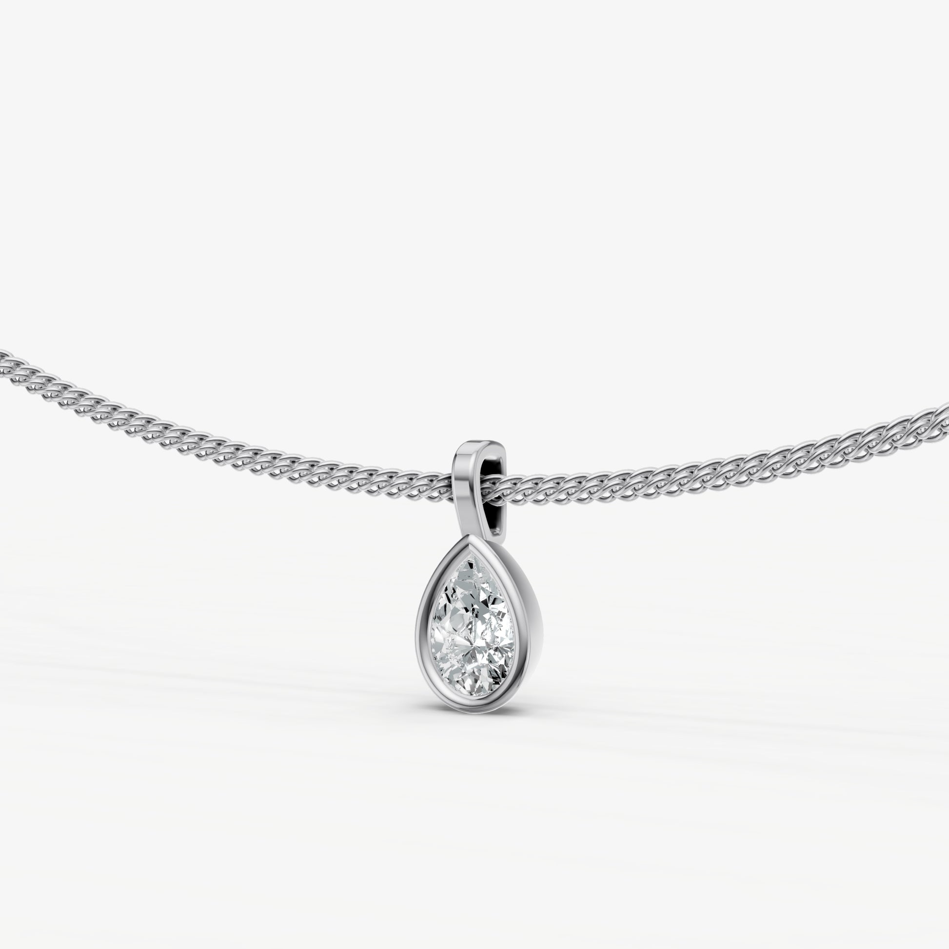 0.50ct Bezel Set Diamond Pendant