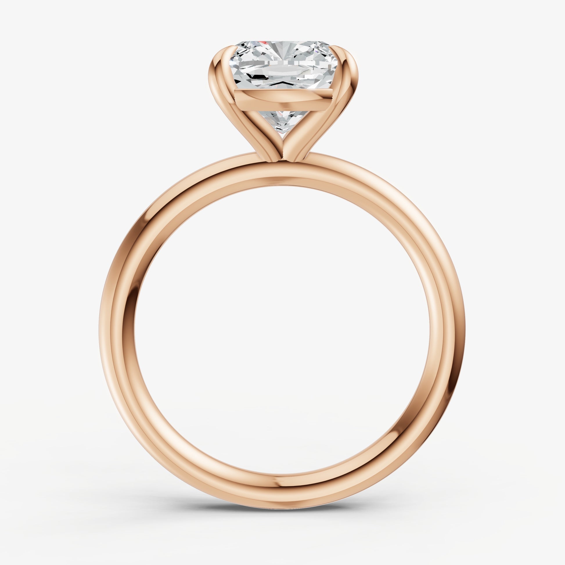 Cushion Cluster Diamond Engagement Ring