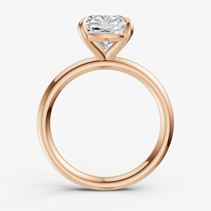Cushion Cluster Diamond Engagement Ring