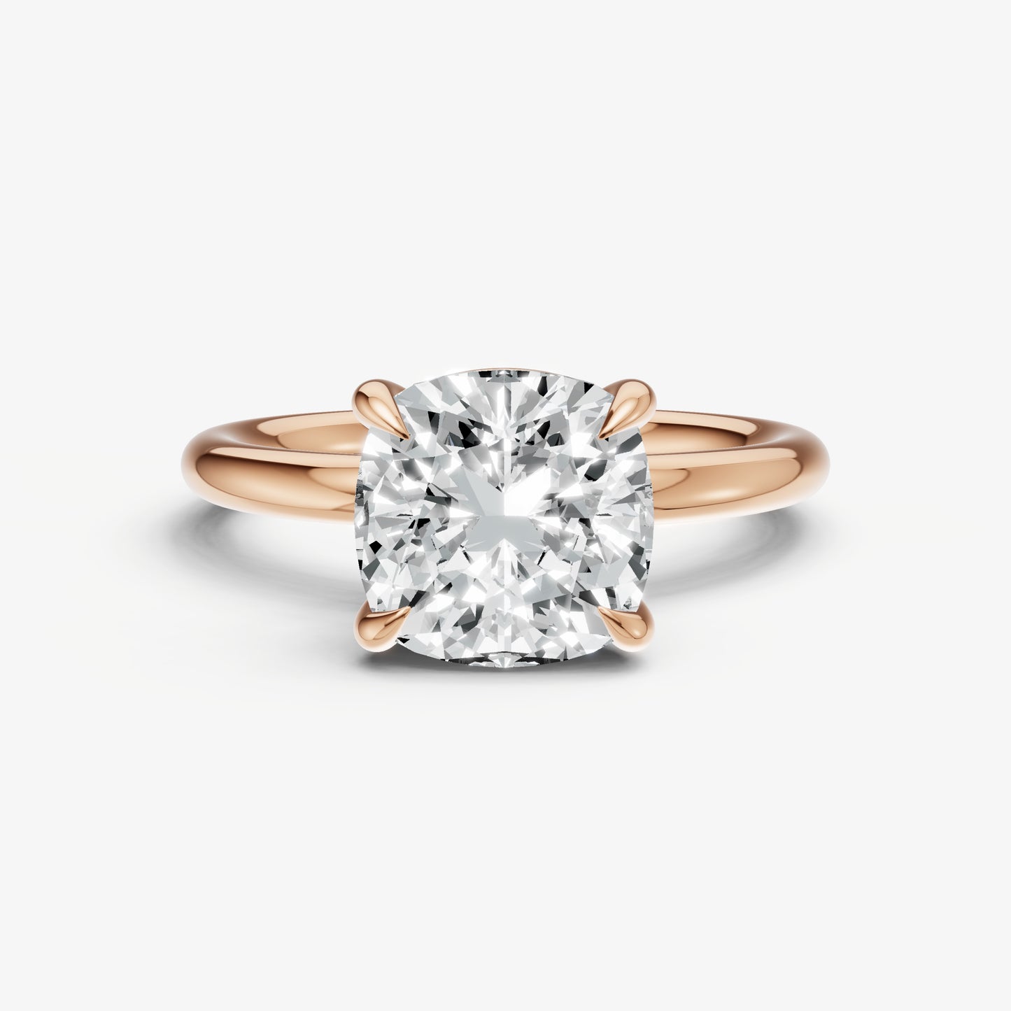 Cushion Cluster Diamond Engagement Ring