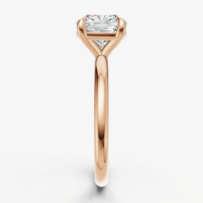 Cushion Cluster Diamond Engagement Ring