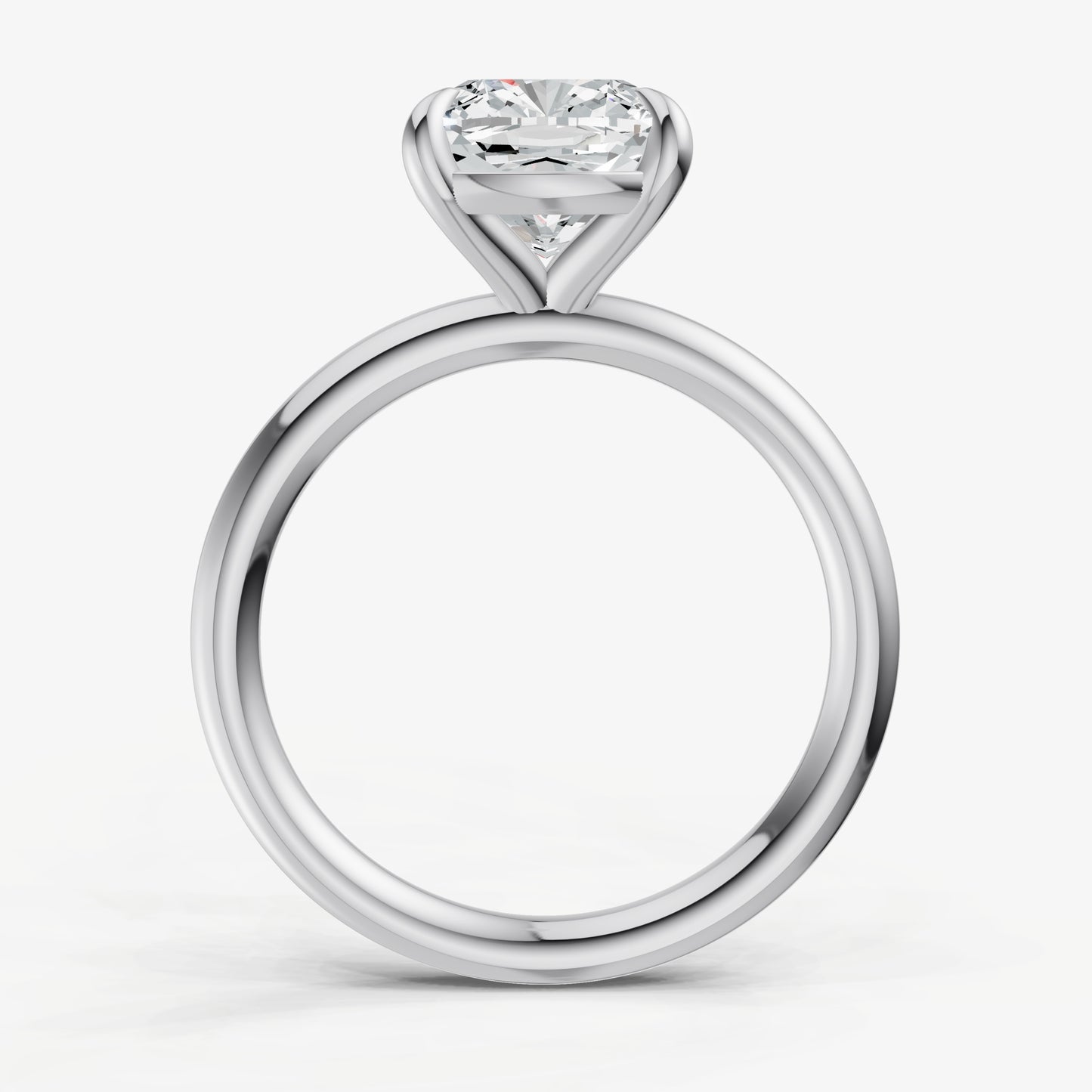 Cushion Cluster Diamond Engagement Ring