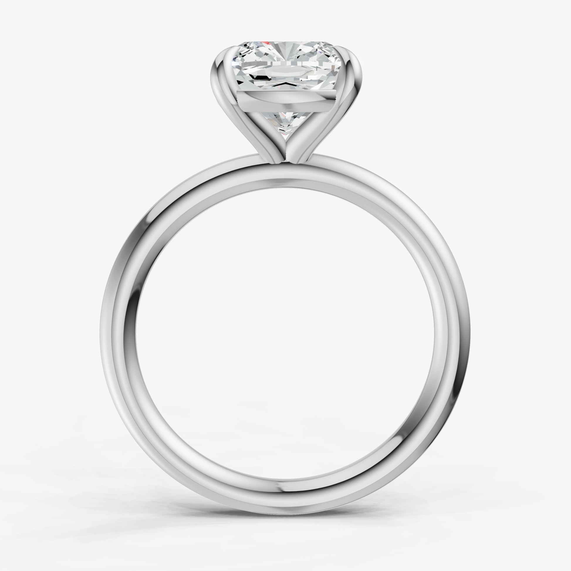 Cushion Cluster Diamond Engagement Ring