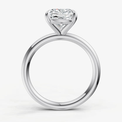 Cushion Cluster Diamond Engagement Ring