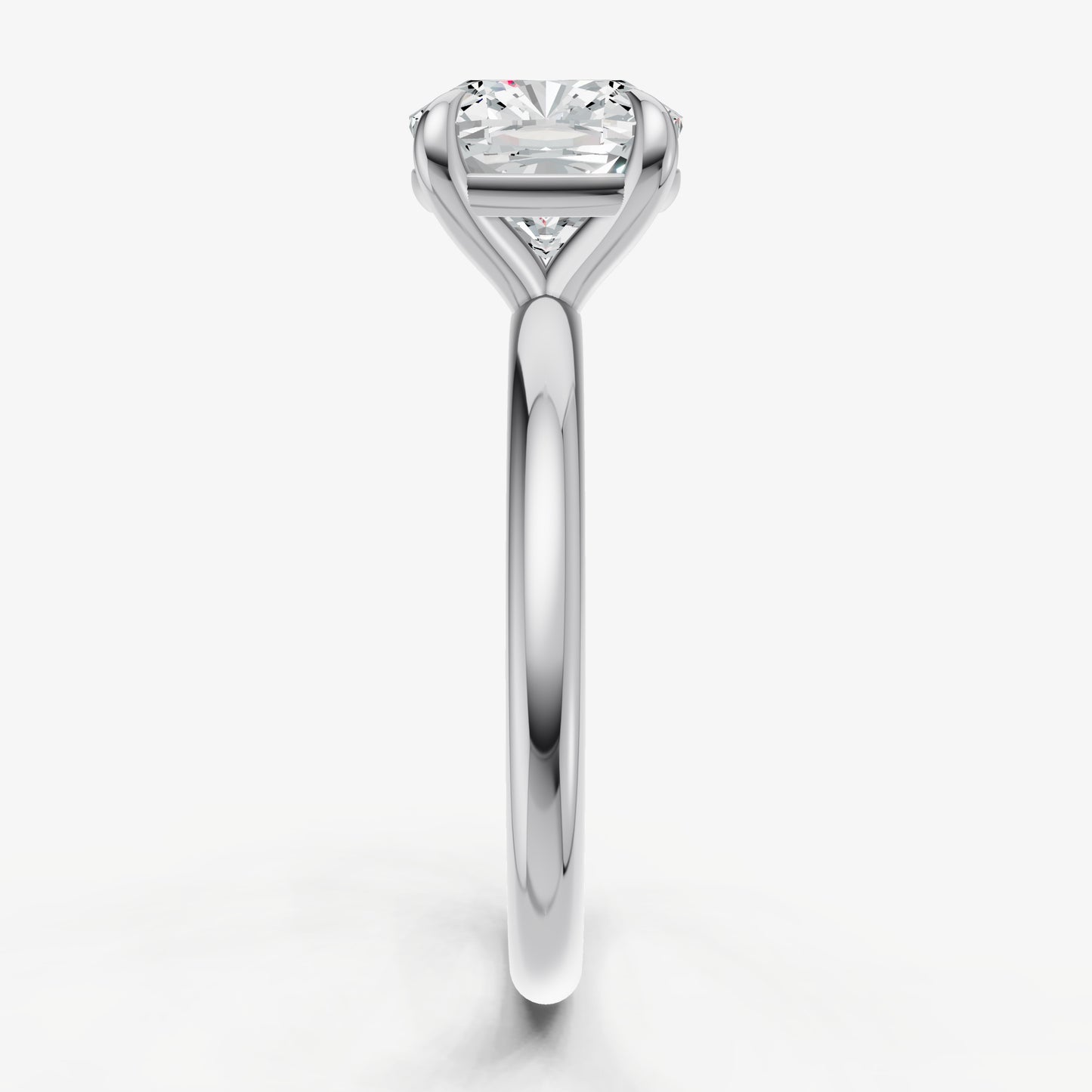 Cushion Cluster Diamond Engagement Ring