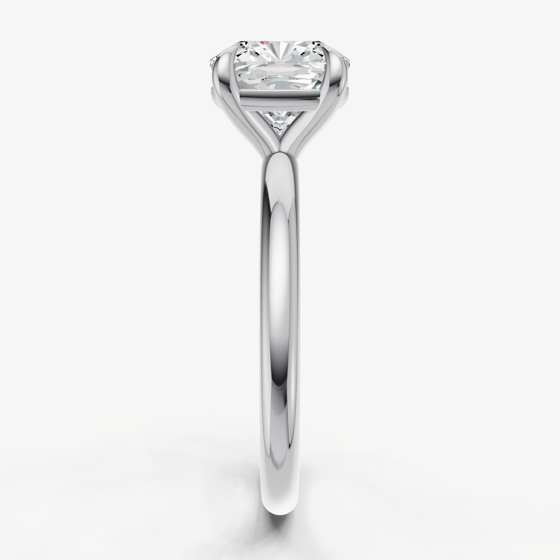 Cushion Cluster Diamond Engagement Ring