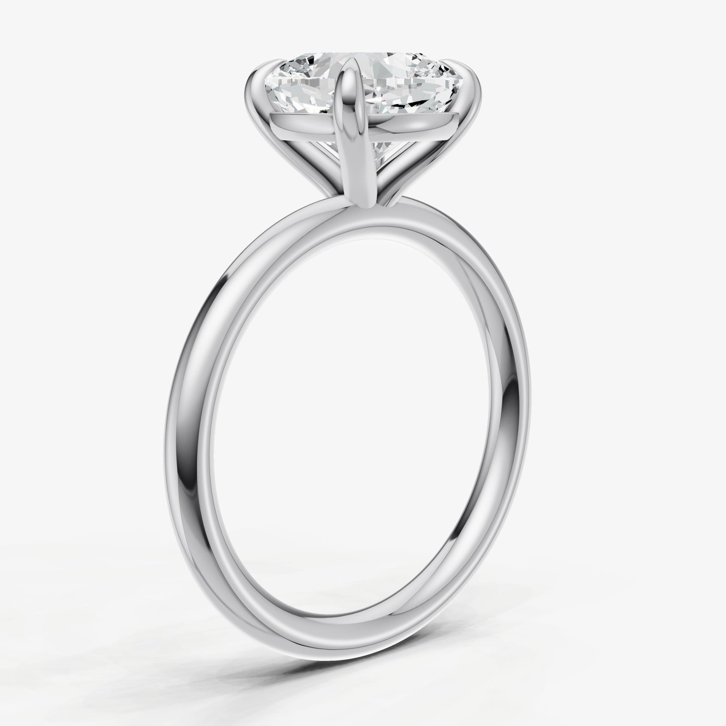 Cushion Cluster Diamond Engagement Ring