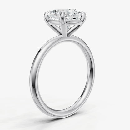 Cushion Cluster Diamond Engagement Ring