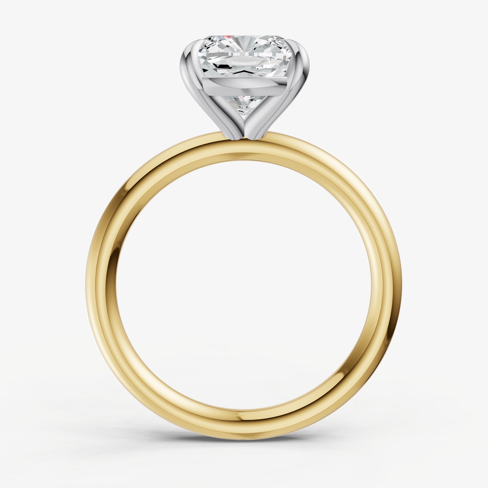 Cushion Cluster Diamond Engagement Ring
