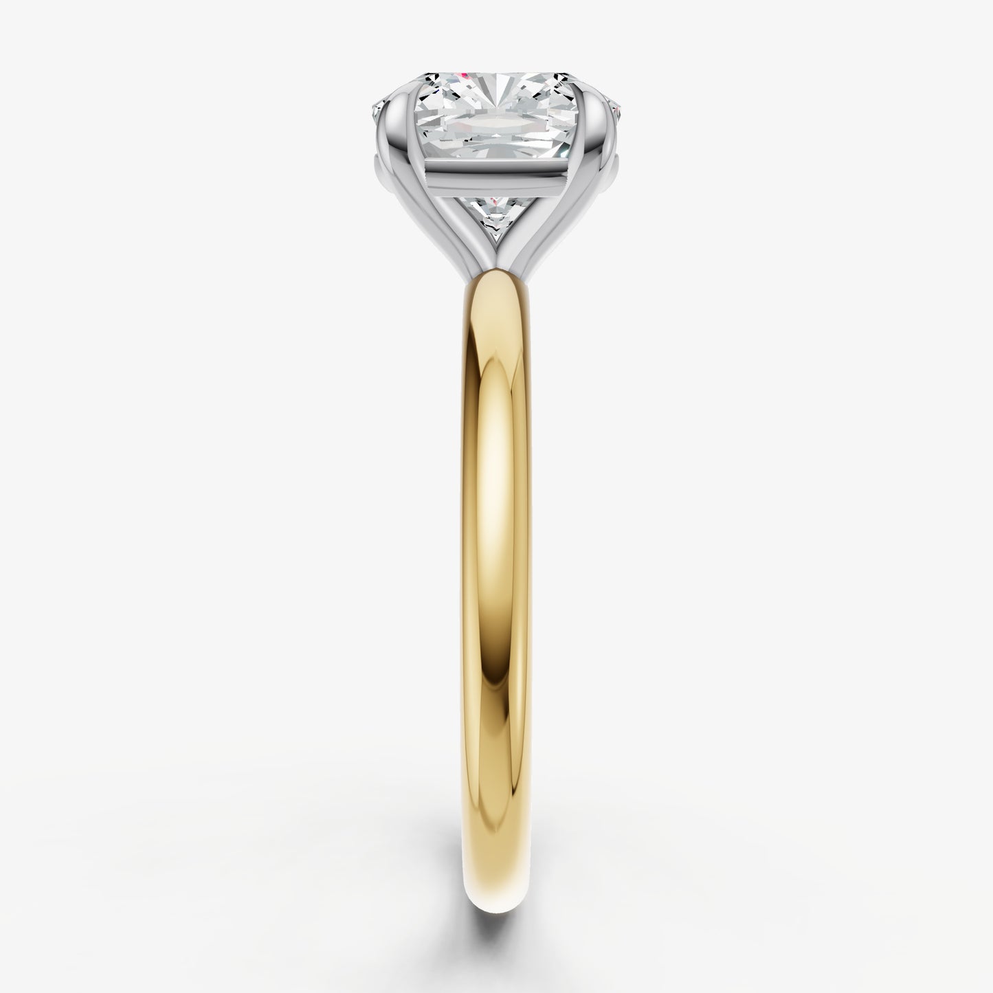 Cushion Cluster Diamond Engagement Ring