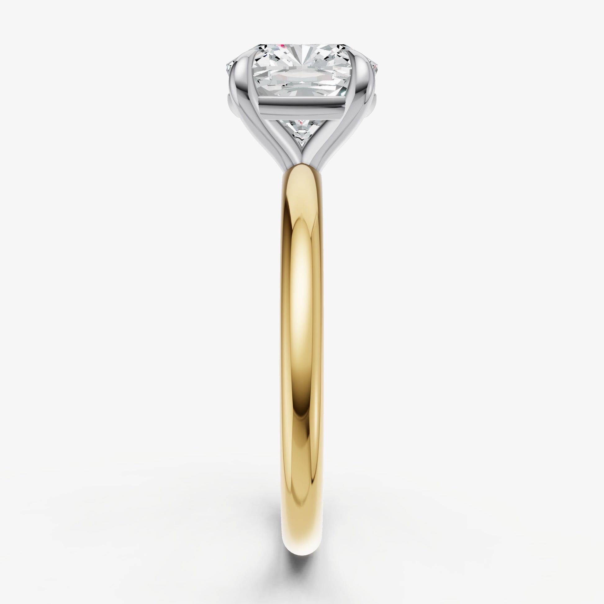 Cushion Cluster Diamond Engagement Ring