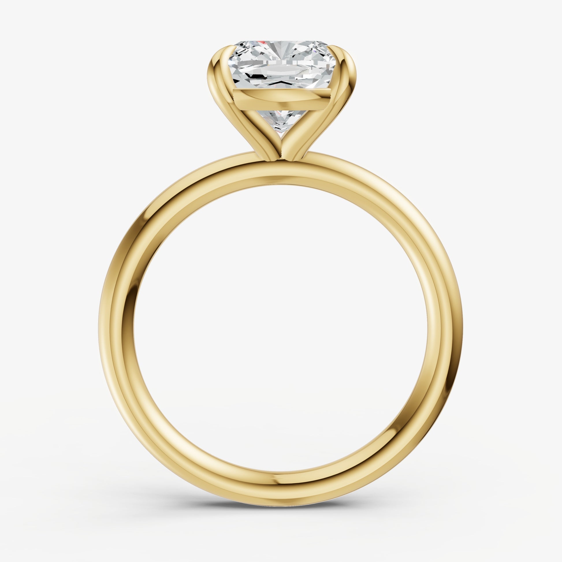 Cushion Cluster Diamond Engagement Ring