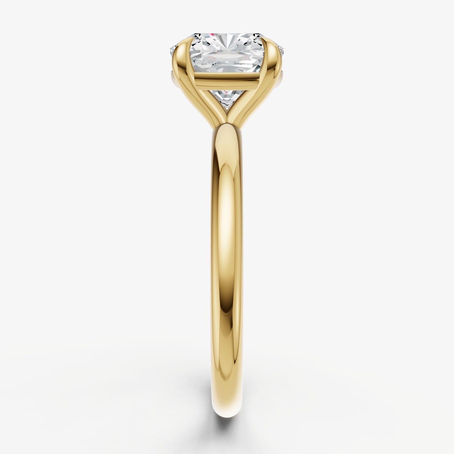 Cushion Cluster Diamond Engagement Ring