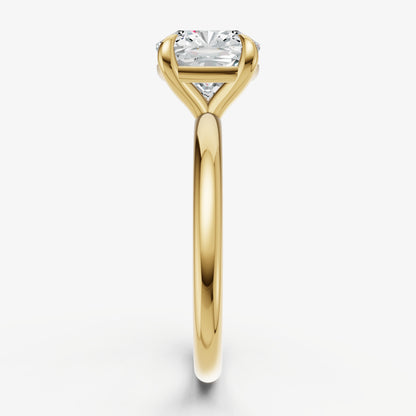 Cushion Cluster Diamond Engagement Ring