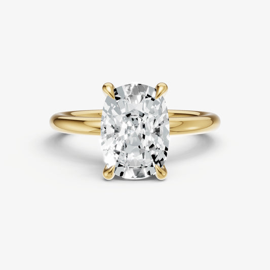 Old Miner Four Claw Solitaire Engagement Ring
