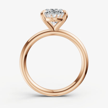 Oval Cluster Diamond Engagement Ring
