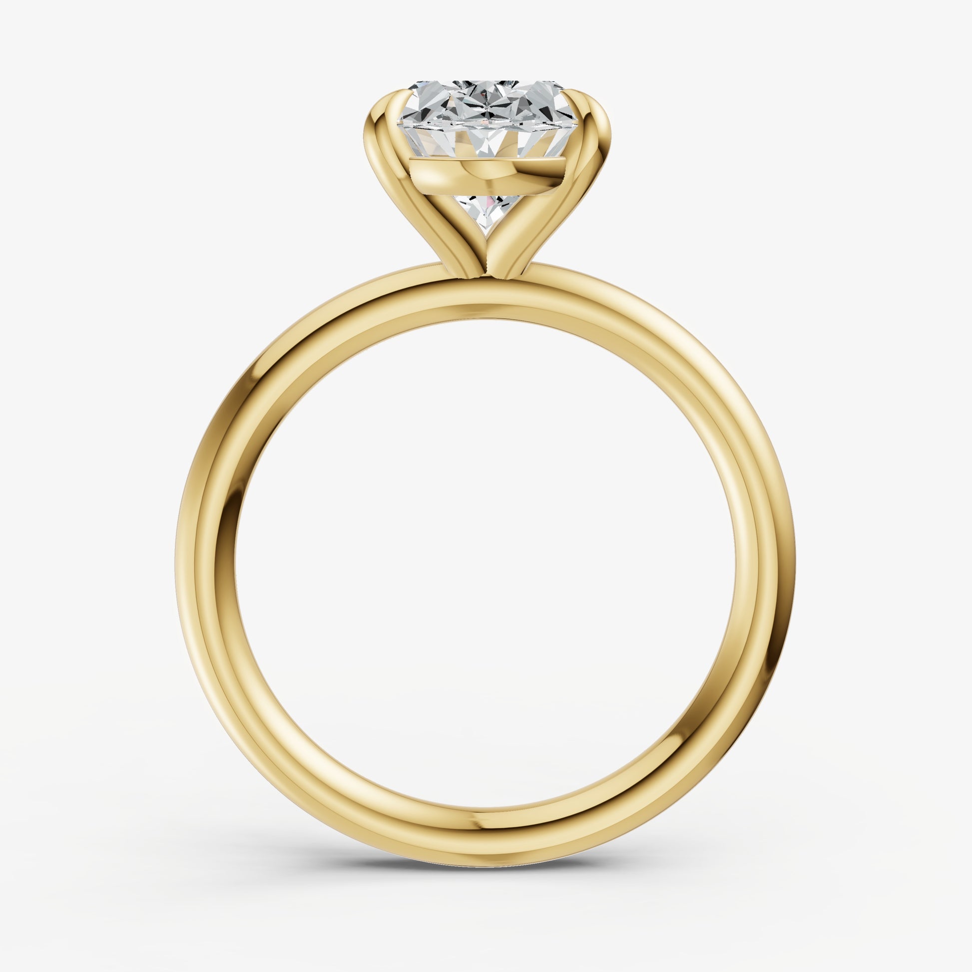 Oval Cluster Diamond Engagement Ring
