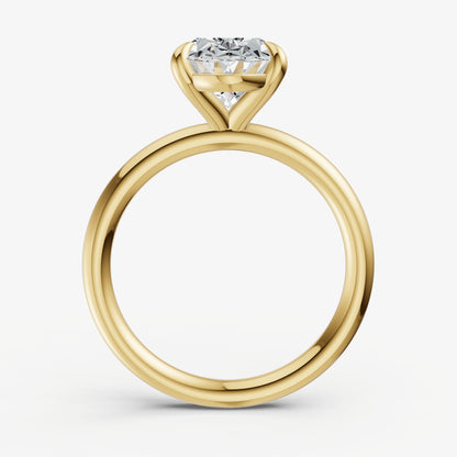 Oval Cluster Diamond Engagement Ring
