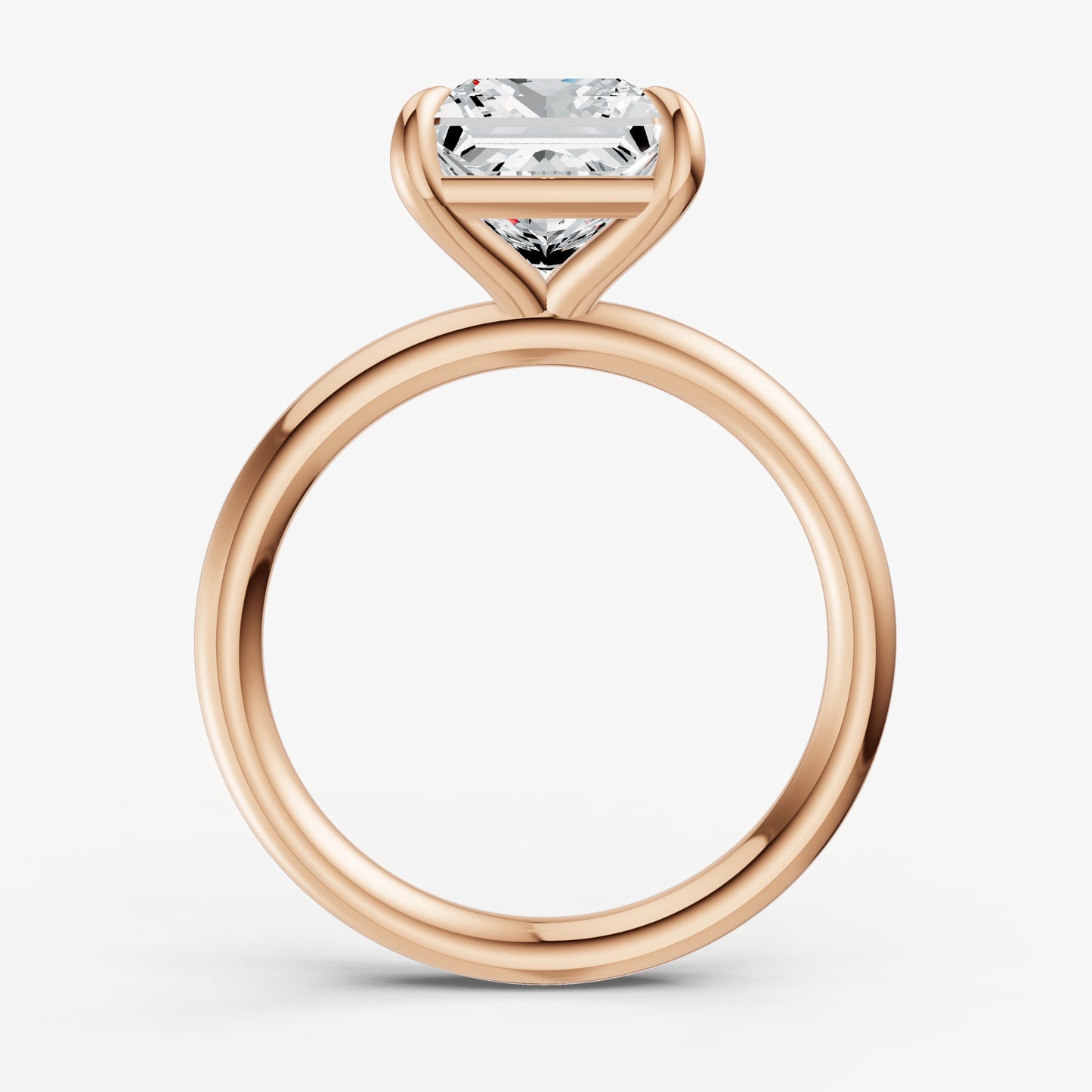 Princess Cluster Diamond Engagement Ring