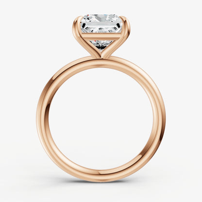 Princess Cluster Diamond Engagement Ring