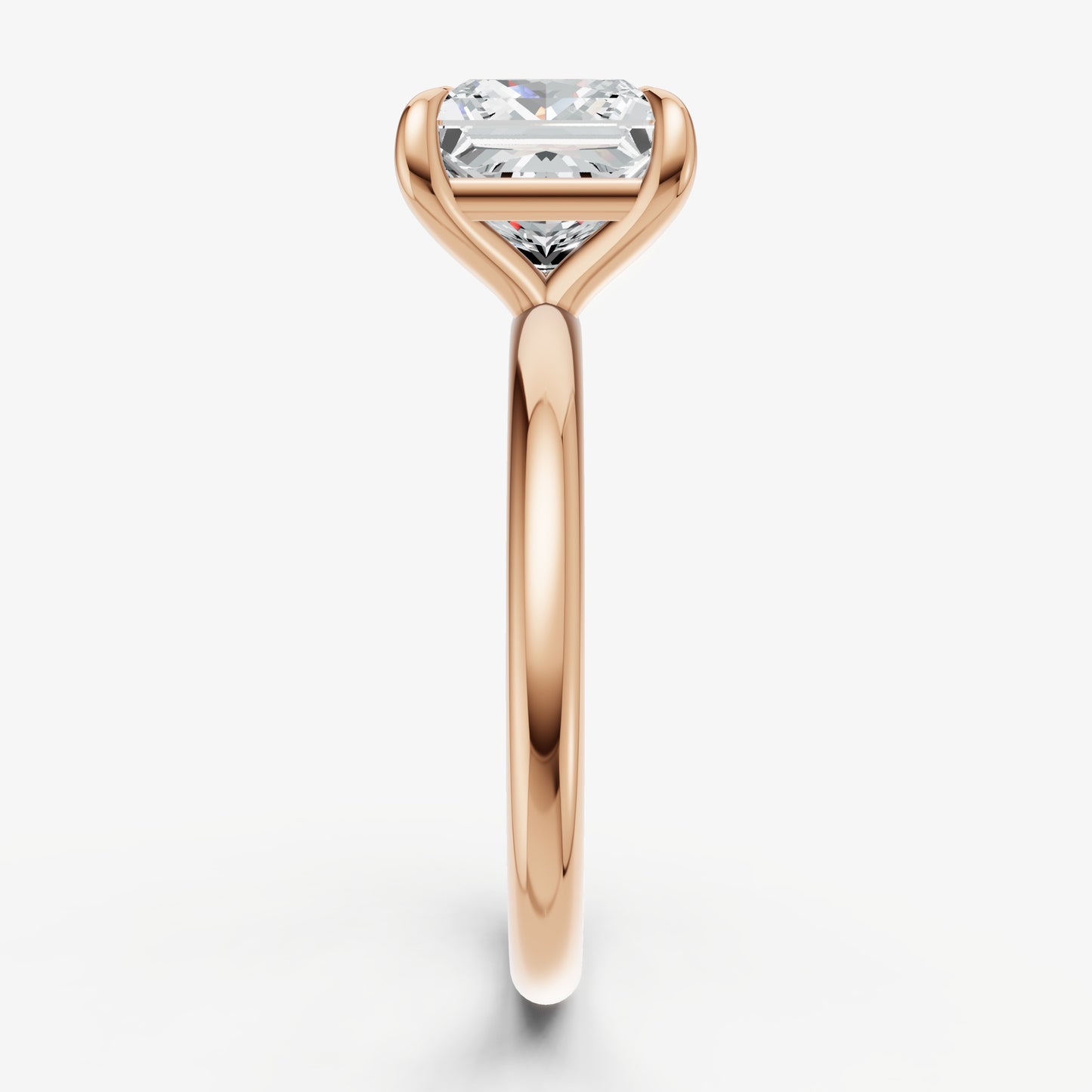 Princess Cluster Diamond Engagement Ring