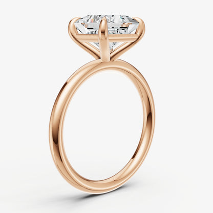 Princess Cluster Diamond Engagement Ring