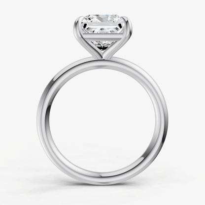 Princess Cluster Diamond Engagement Ring