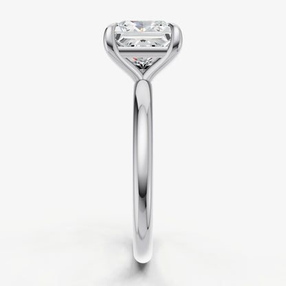 Princess Cluster Diamond Engagement Ring