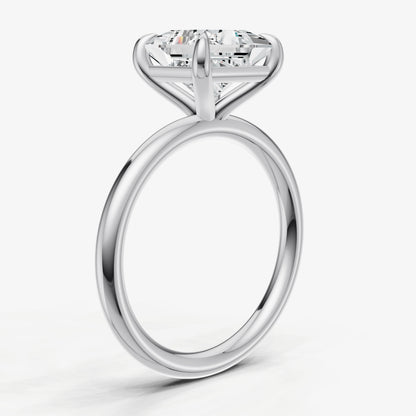 Princess Cluster Diamond Engagement Ring