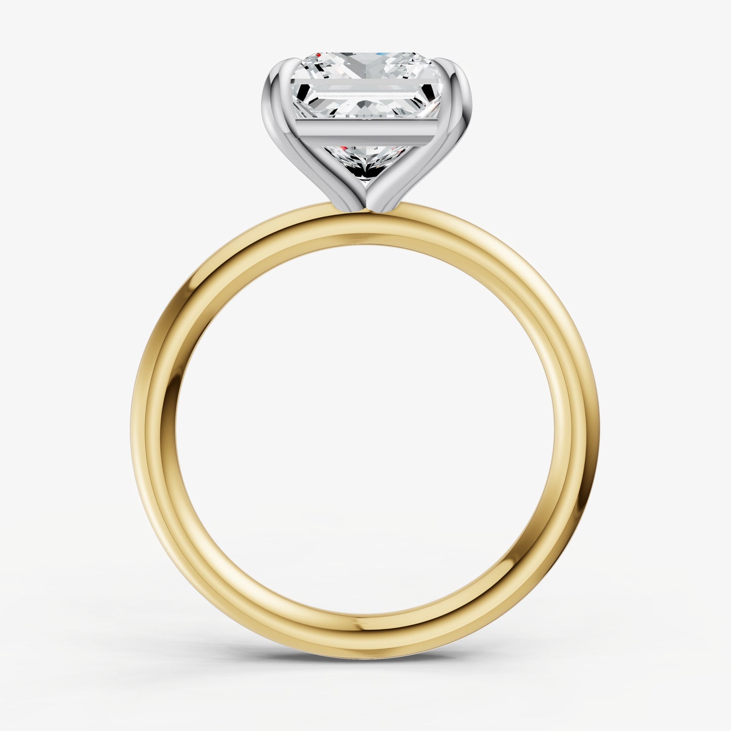 Princess Cluster Diamond Engagement Ring