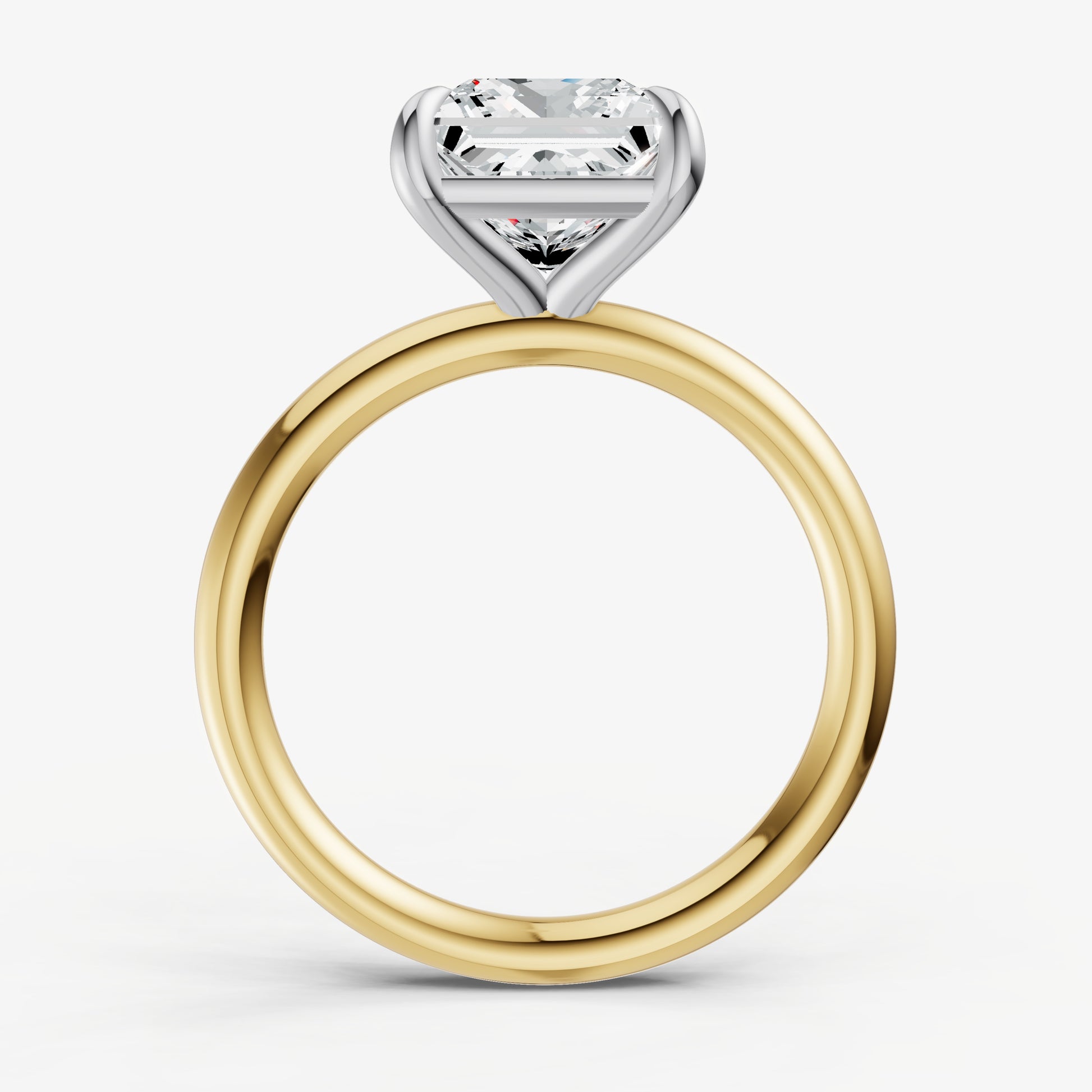 Princess Cluster Diamond Engagement Ring