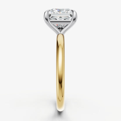 Princess Cluster Diamond Engagement Ring