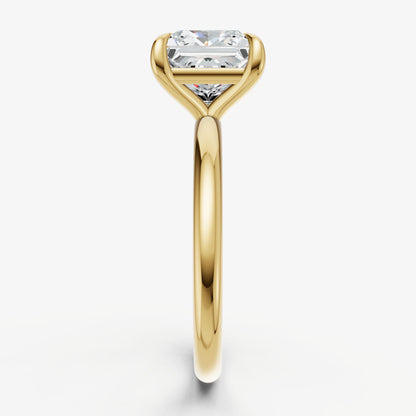 Princess Cluster Diamond Engagement Ring