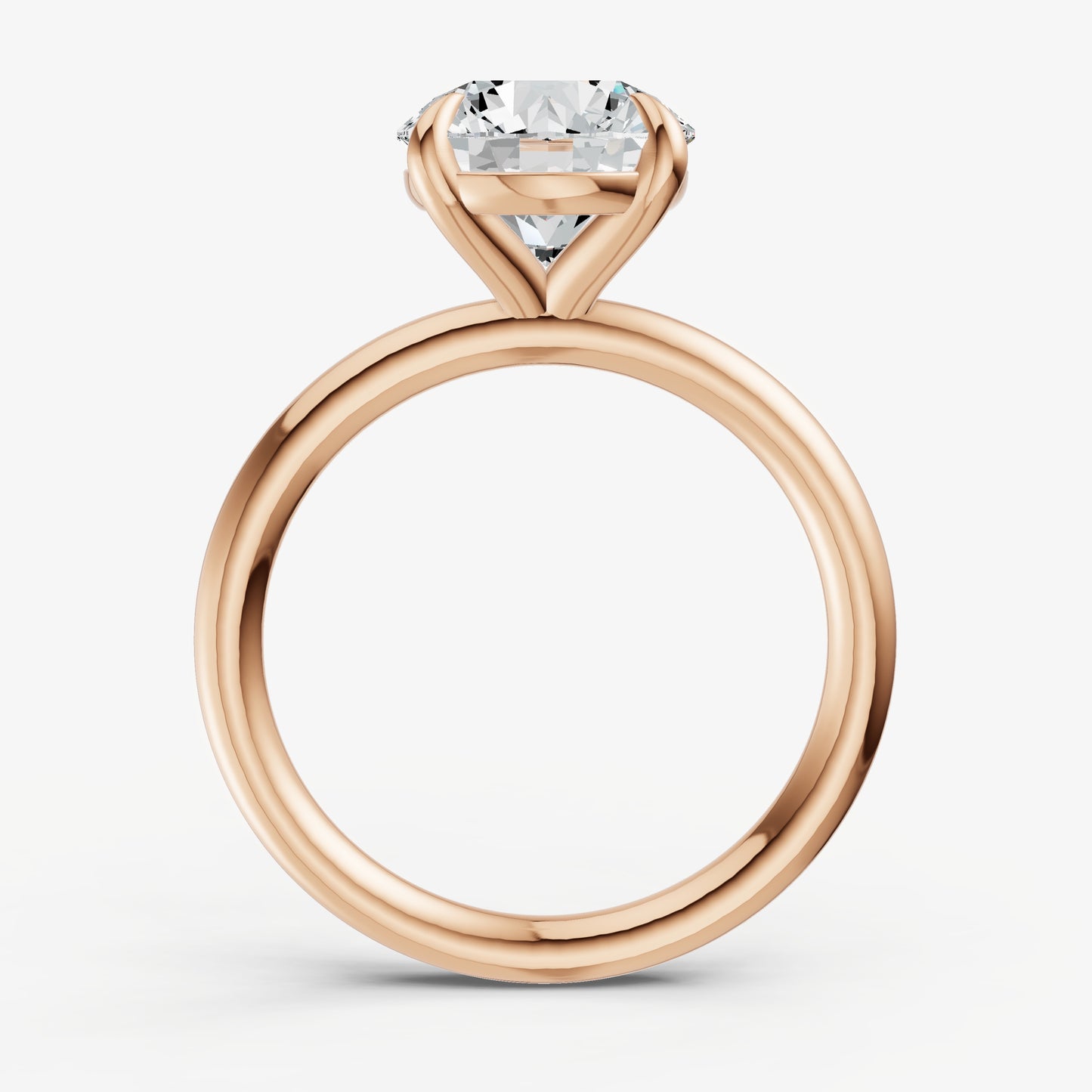 Round Cluster Diamond Engagement Ring