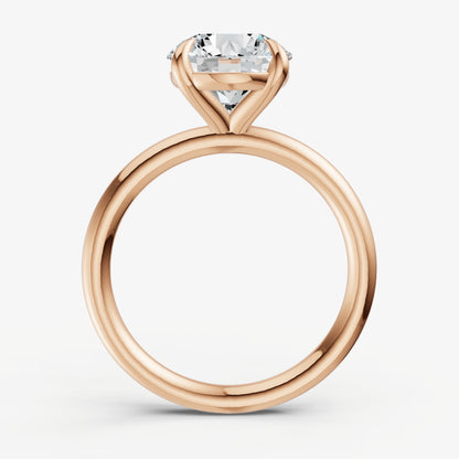 Round Cluster Diamond Engagement Ring