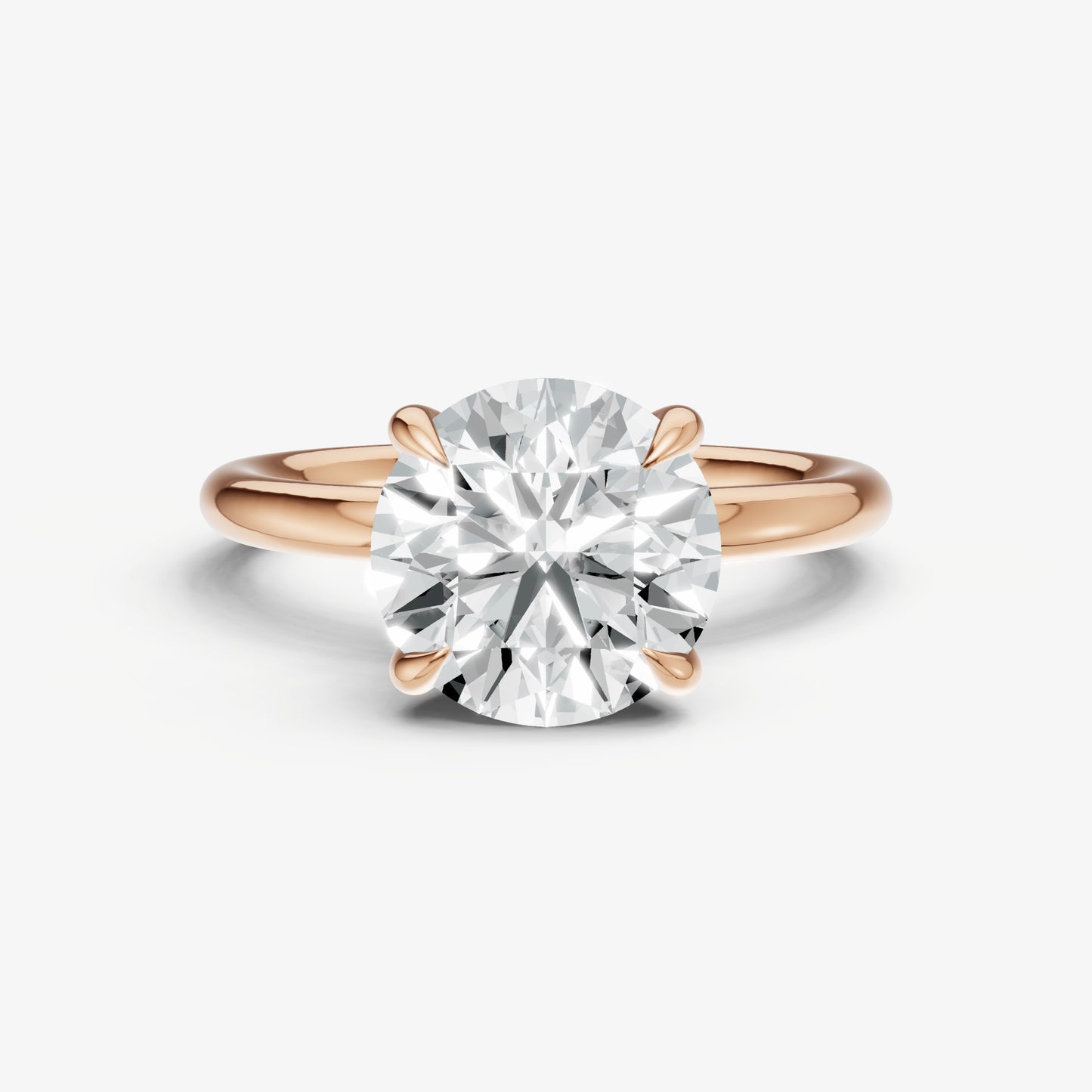 Round Cluster Diamond Engagement Ring