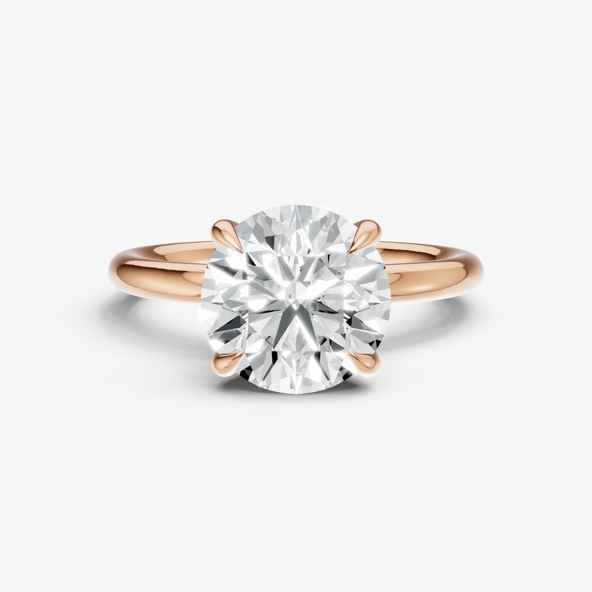 Round Cluster Diamond Engagement Ring