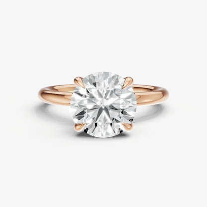 Round Cluster Diamond Engagement Ring