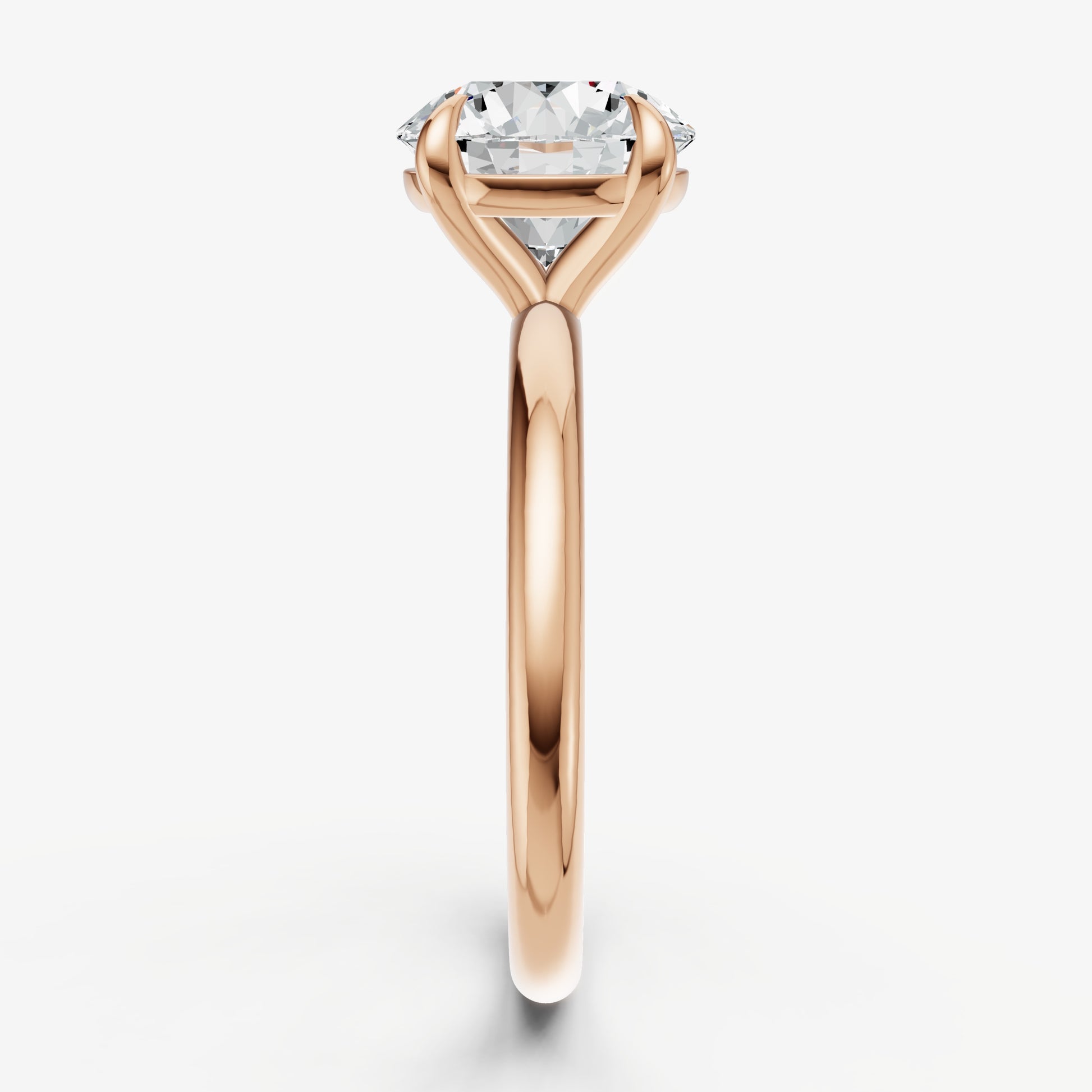 Round Cluster Diamond Engagement Ring