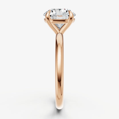 Round Cluster Diamond Engagement Ring