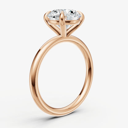 Round Cluster Diamond Engagement Ring