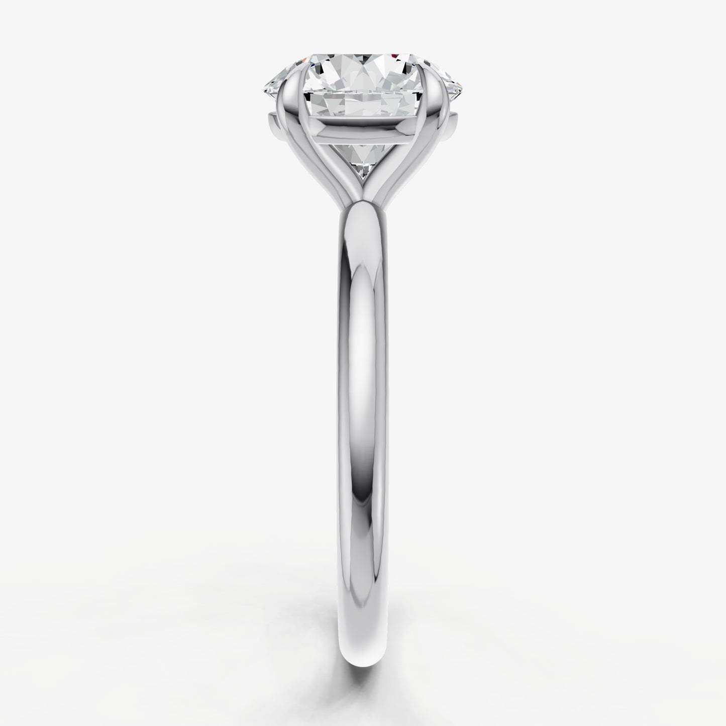 Round Cluster Diamond Engagement Ring