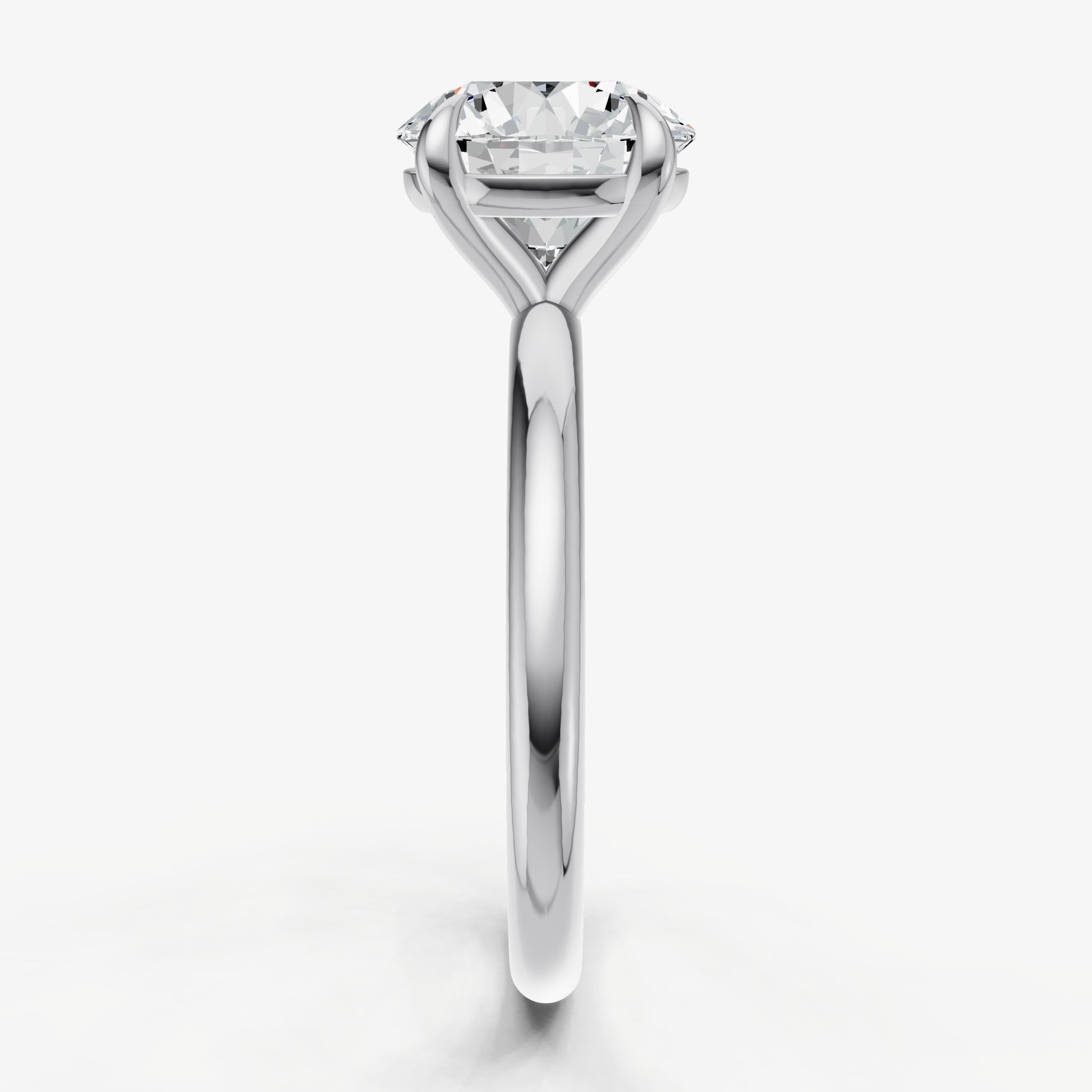 Round Cluster Diamond Engagement Ring