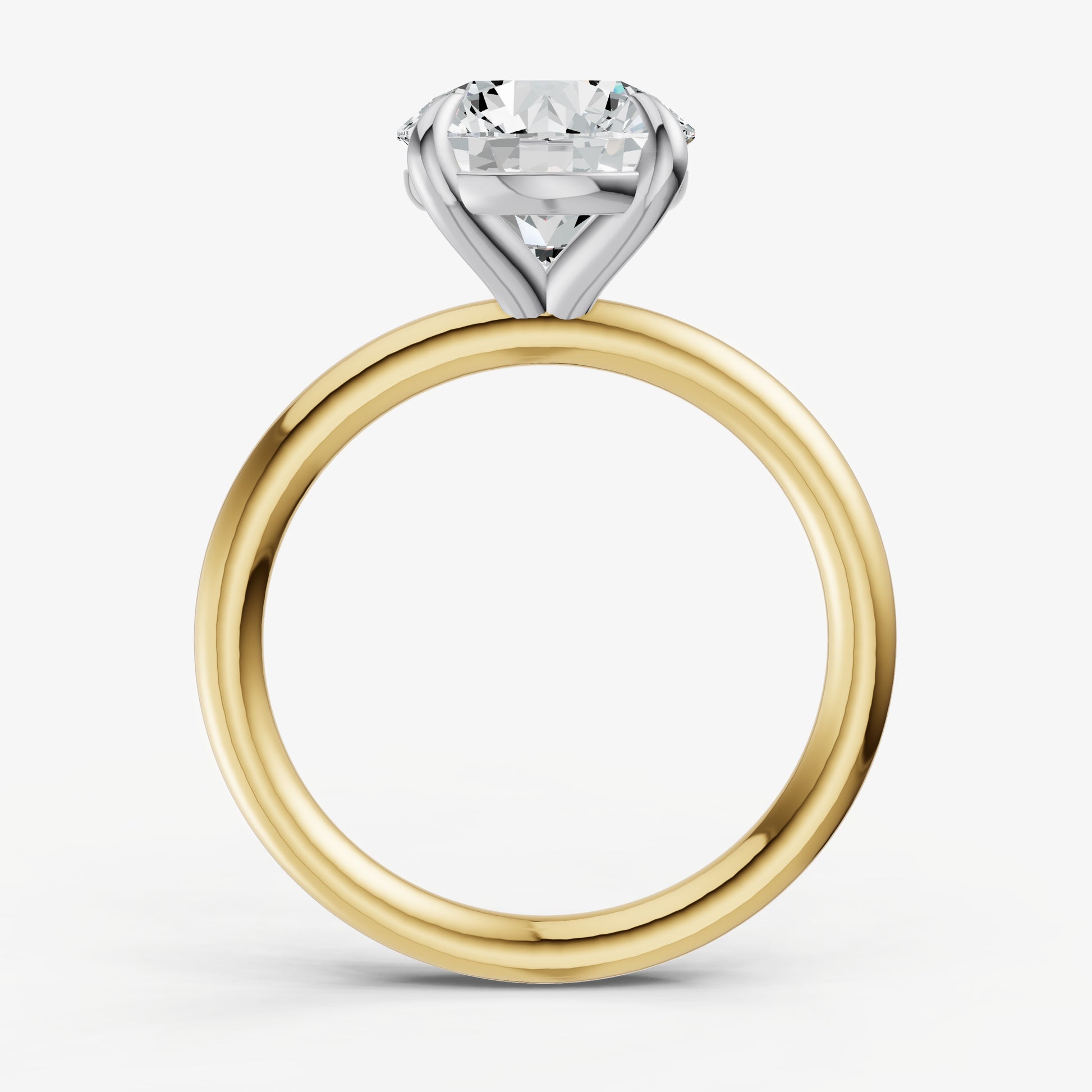 Round Cluster Diamond Engagement Ring