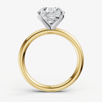 Round Cluster Diamond Engagement Ring