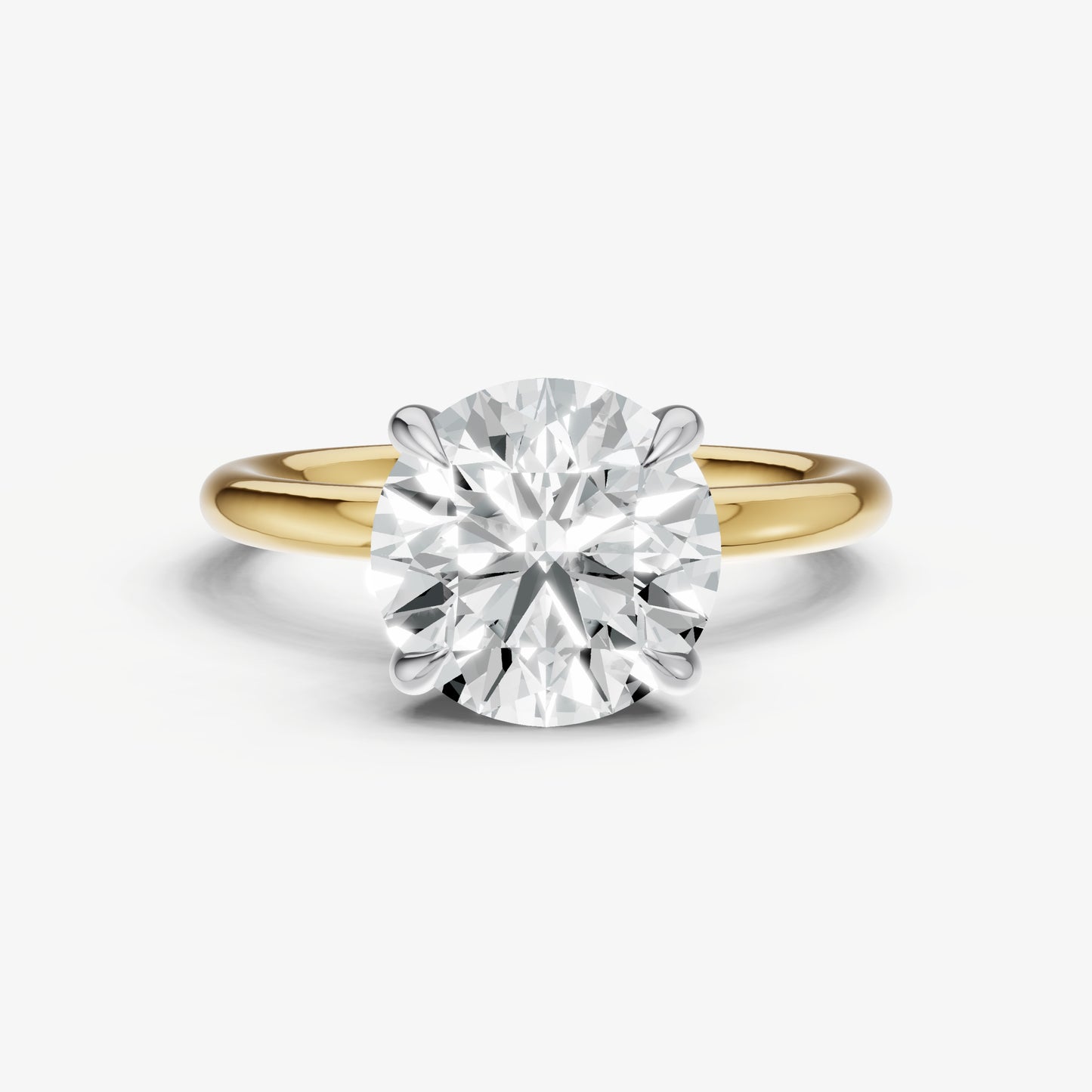 Round Cluster Diamond Engagement Ring