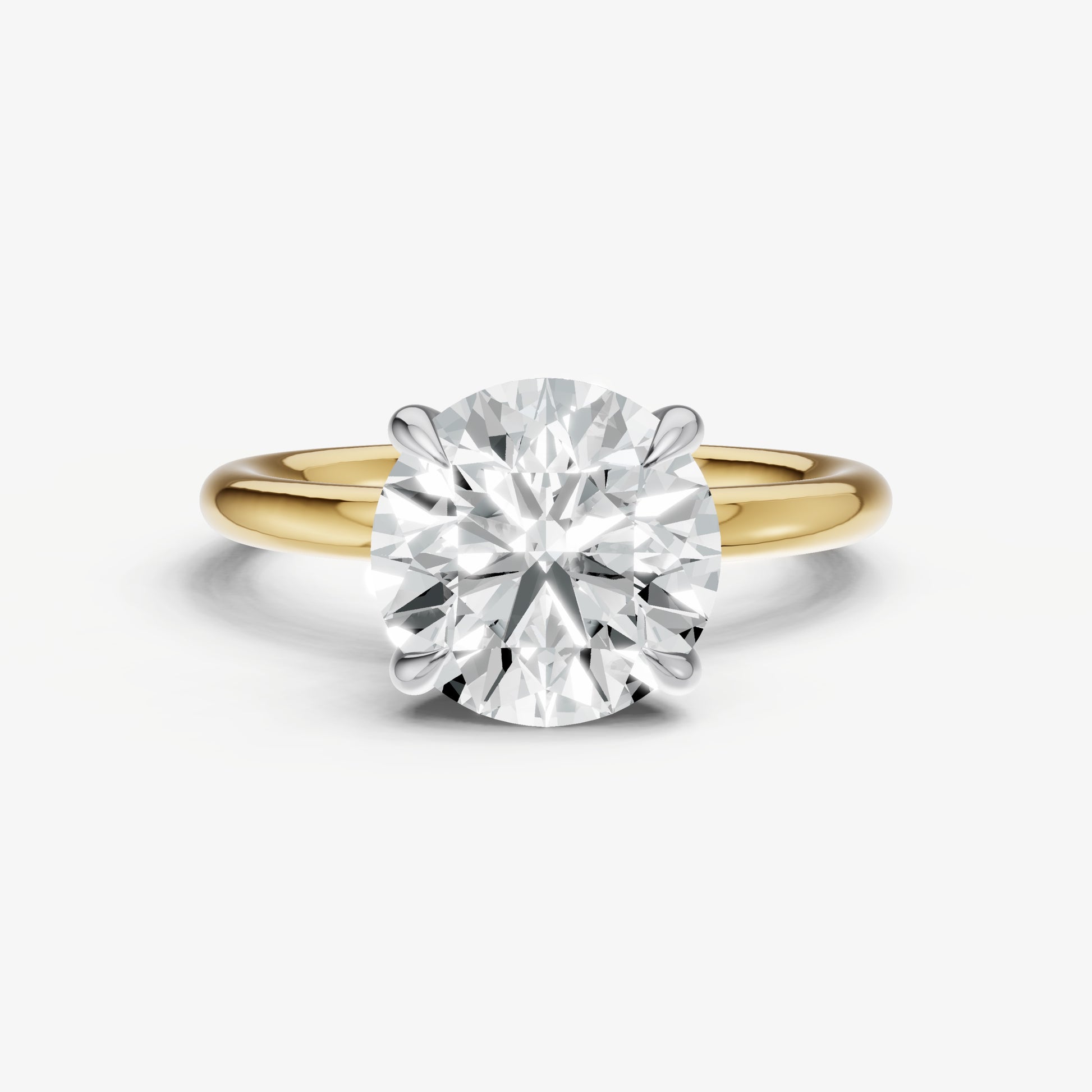 Round Cluster Diamond Engagement Ring