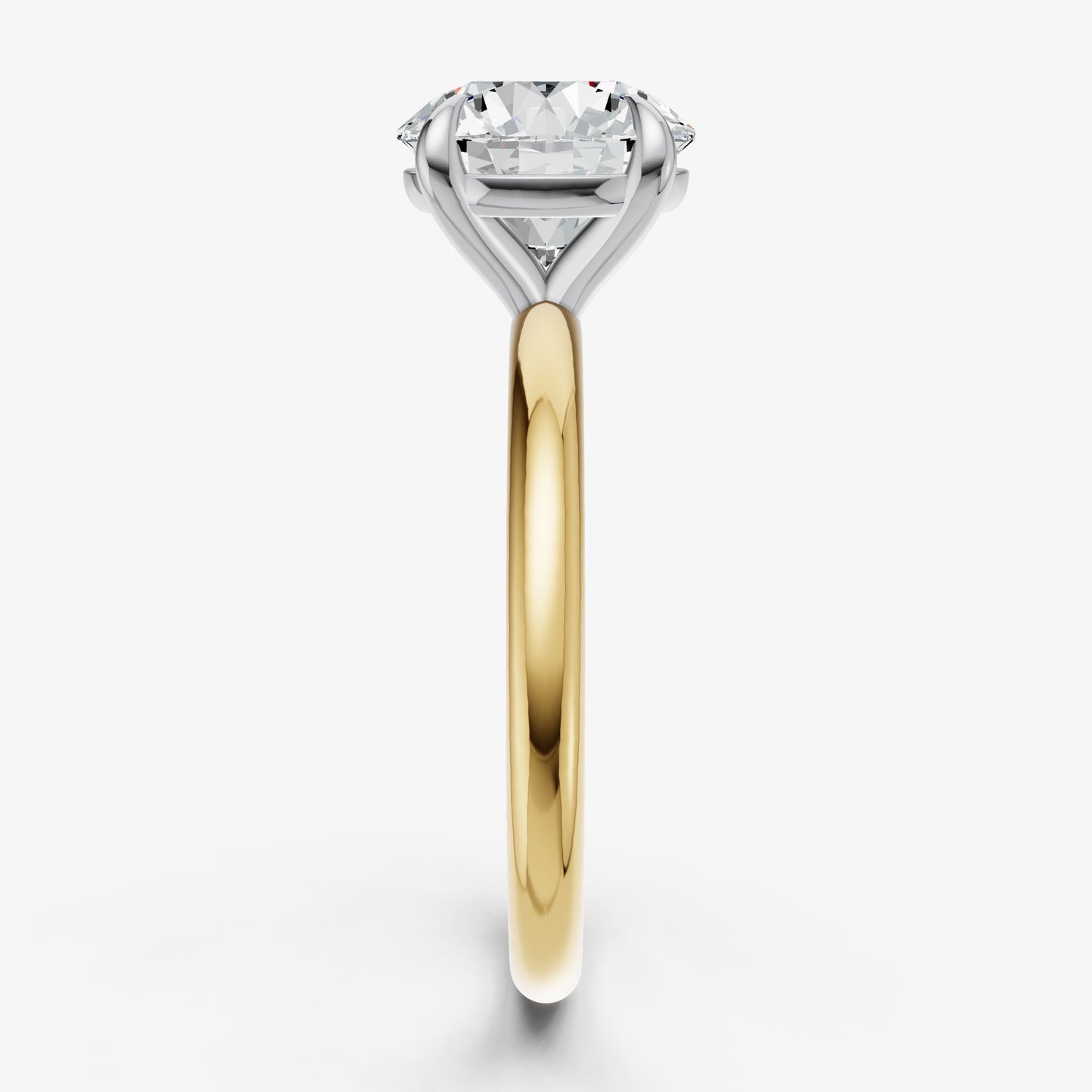 Round Cluster Diamond Engagement Ring