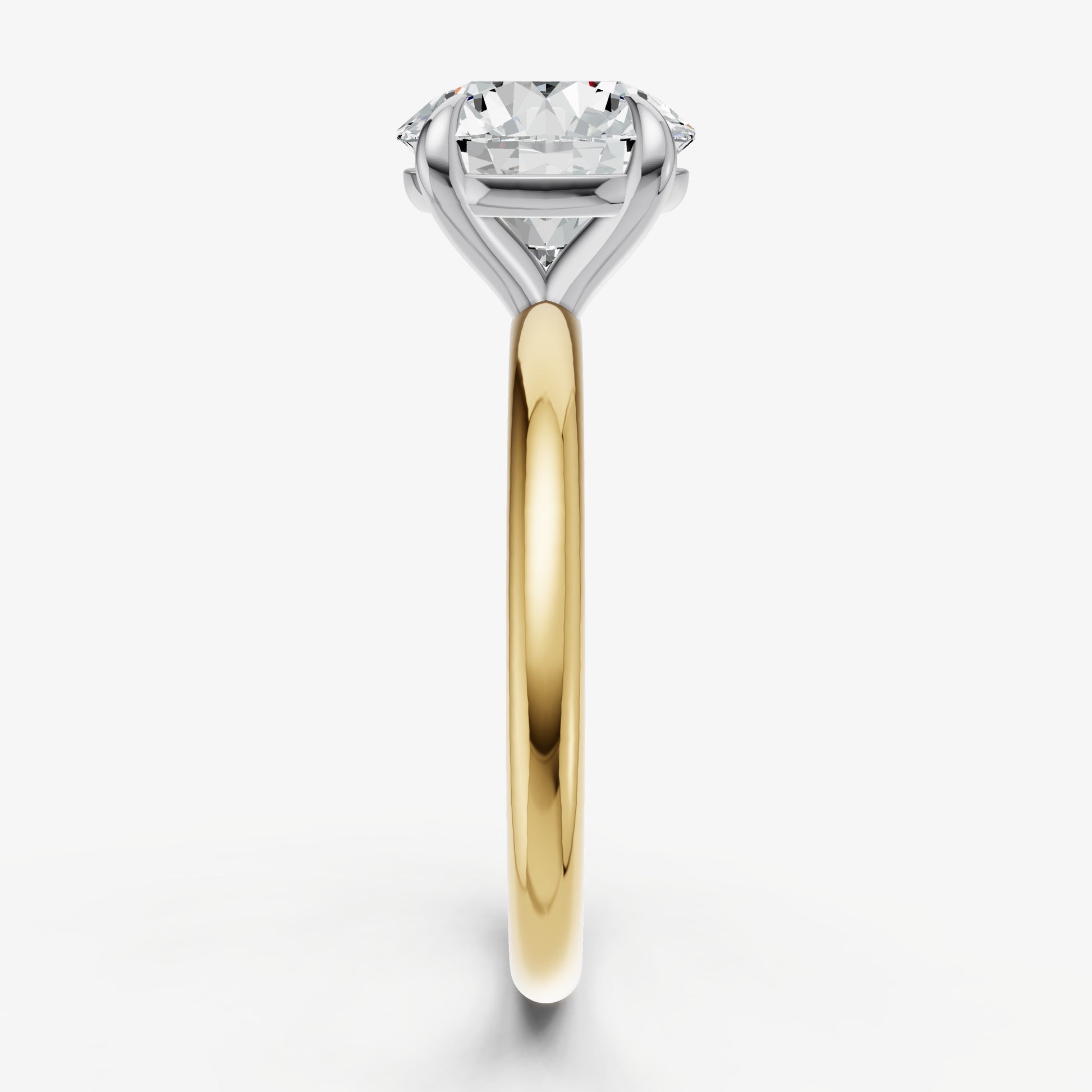 Round Cluster Diamond Engagement Ring