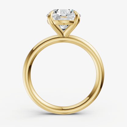 Round Cluster Diamond Engagement Ring
